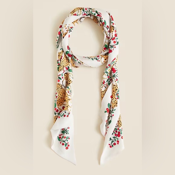 J. Crew Accessories - J. Crew Printed Silk Scarf